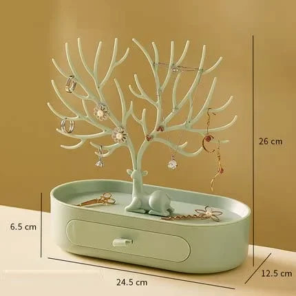 Portagioie Corna Orecchini Collane Anelli Espositore Bracciale Cervo Custodie per gioielli Stand Vassoio Albero Regali per le donne
