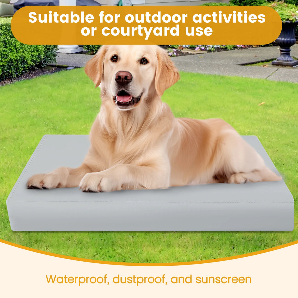 Copriletto per cani Copriletto per cani impermeabile in tessuto Oxford con cerniera Fodera per letto per cani rimovibile Facile da lavare Forniture per animali domestici S/M