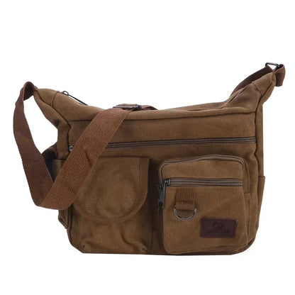 Borsa a Tracolla in Tela da Uomo, Borsa Casual da Viaggio, Borsa Messenger di Lusso, Borsa a Mano di Alta Qualità, Borsa da Petto alla Moda