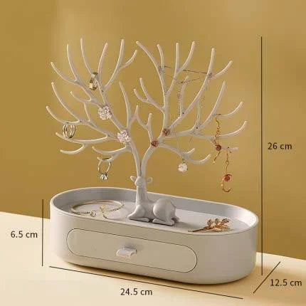 Portagioie Corna Orecchini Collane Anelli Espositore Bracciale Cervo Custodie per gioielli Stand Vassoio Albero Regali per le donne