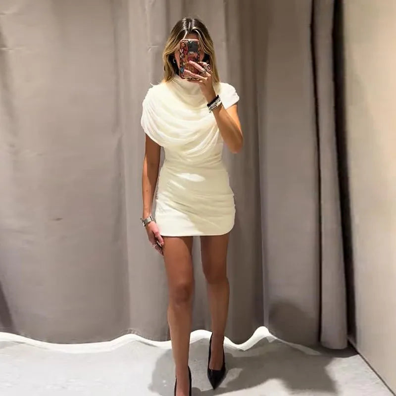 Sexy profondo scollo a V patchwork di pizzo con paillettes abito lungo da donna sottile senza maniche backless hip pacchetto abiti 2026 primavera abito da festa della signora