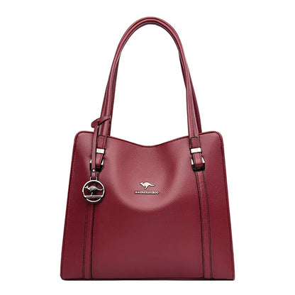 Borse di lusso in morbida pelle Borse da donna Designer 3 strati Borsa a tracolla con tracolla Sac Borsa da donna per lo shopping di grande capacità