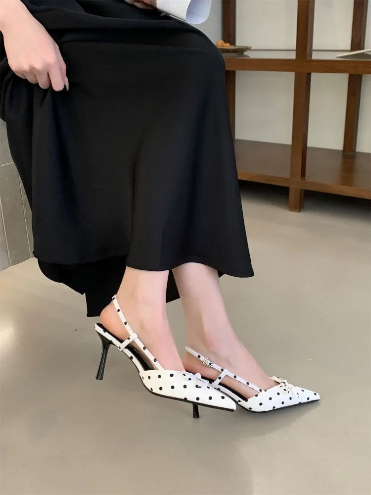 Sandales d'été à talons hauts pour femmes, mules élégantes en satin avec nœud papillon, chaussures de soirée