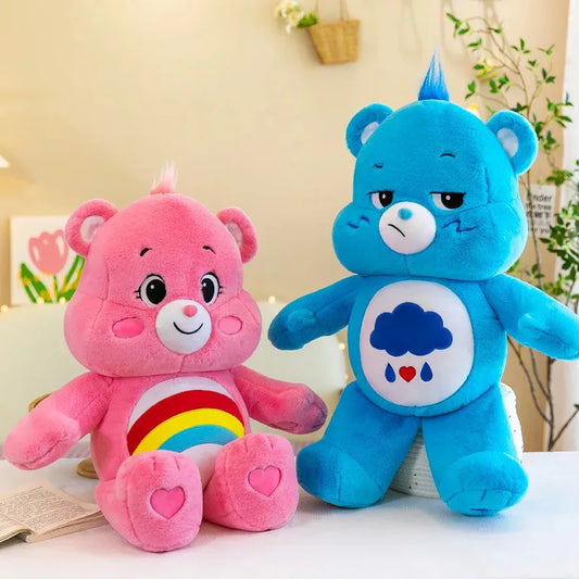 Arcobaleno Cura Orsi Cartone Animato Peluche Bambola Cuscino Divano Ornamenti per Auto Decorazioni per la Casa Bambola per Dormire Super Morbida e Lenitiva Regalo di Compleanno