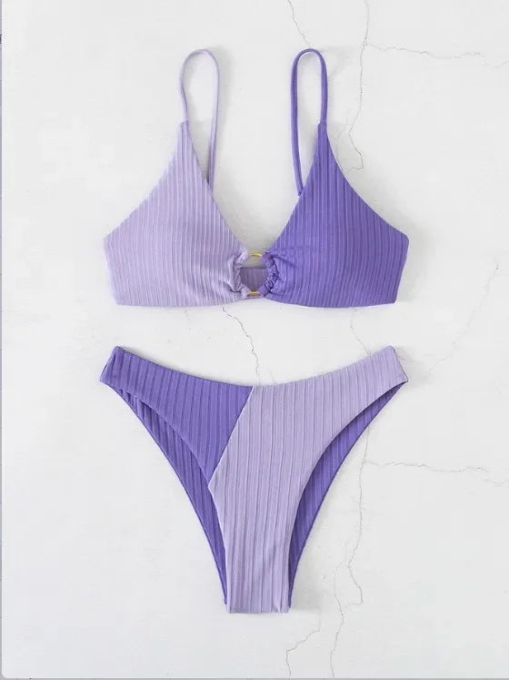 2024 Sexy Bikinis Damen Bademode Push Up Hoher Taille Badeanzüge High Cut Badeanzüge Push Up Strand Bikini Set Weiblicher Biquini
