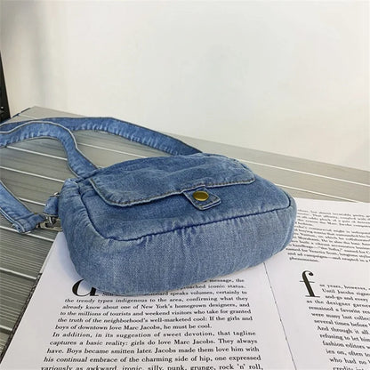 Borsa da donna Casual in Denim 2023 borse a tracolla a tracolla estive di tendenza per borse e borsette per telefono da studente borsa a tracolla per Jeans