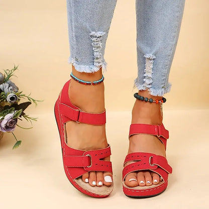 Sandali con zeppa estivi per donna 2023 scarpe da spiaggia antiscivolo di nuova moda donna piattaforma Casual leggera Sandalias Mujer Plus Size