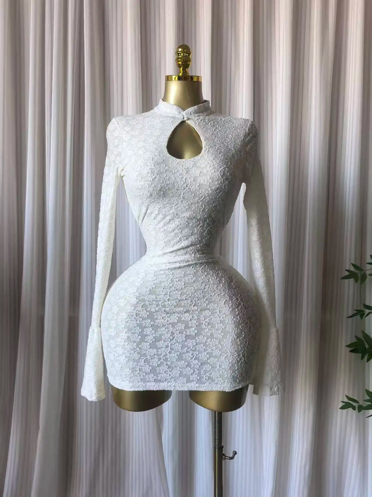 GLCMYAYA Donna Colletto alla coreana Elastico Aderente Midi Mini abito in raso 2026 Autunno Inverno Cocktail Anche festa di compleanno Abiti alla moda