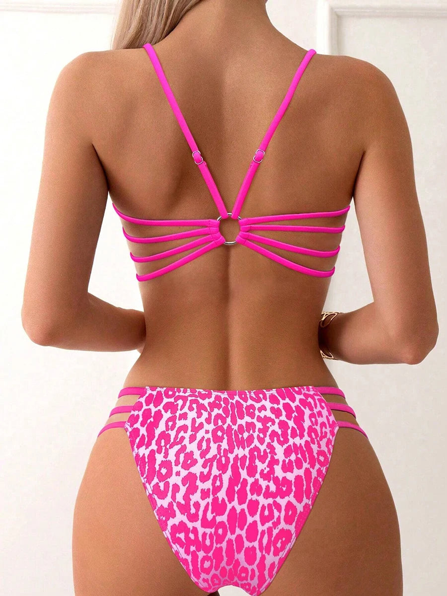 Sexy Leopard Micro Bikini 2026 Damen Badeanzug Weibliche Bademode High Waist Bikini Sets Brasilianischer Bandeau Strandmode Badeanzug