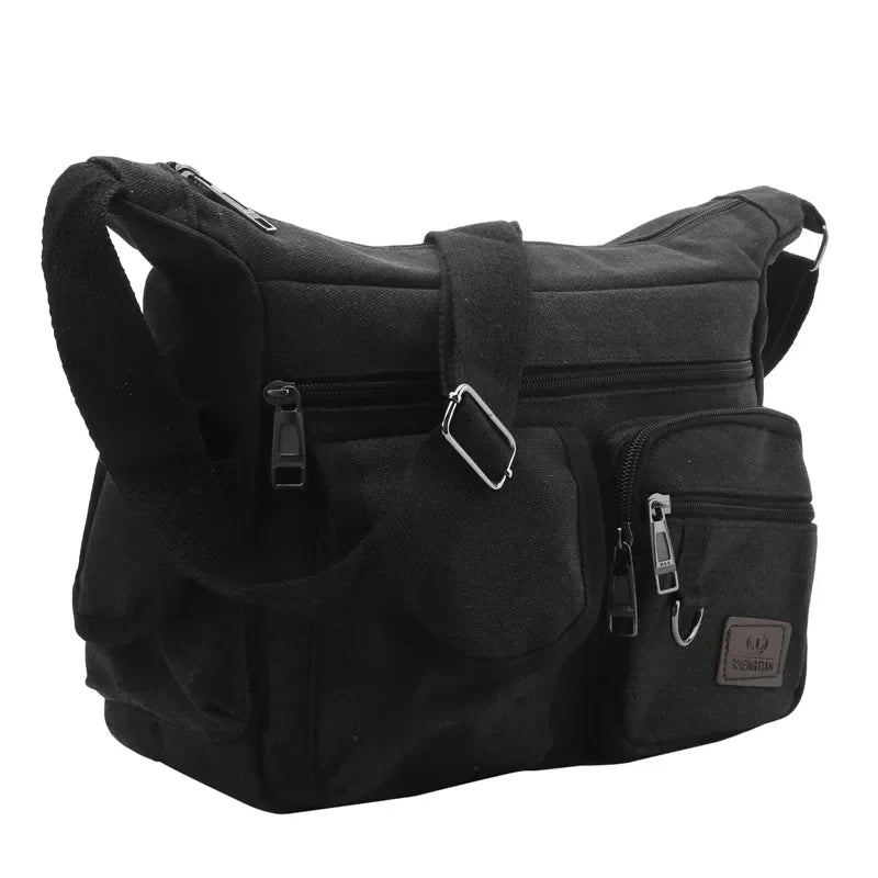 Borsa a Tracolla in Tela da Uomo, Borsa Casual da Viaggio, Borsa Messenger di Lusso, Borsa a Mano di Alta Qualità, Borsa da Petto alla Moda