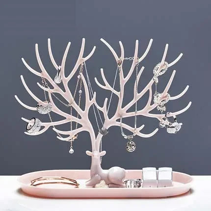 Portagioie Corna Orecchini Collane Anelli Espositore Bracciale Cervo Custodie per gioielli Stand Vassoio Albero Regali per le donne