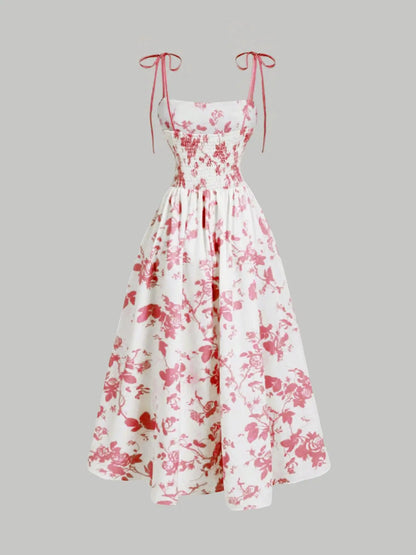Nuove donne stampa cinturino per spaghetti vestito moda estiva elegante casual ufficio partito abiti casual per le donne veste femme abiti