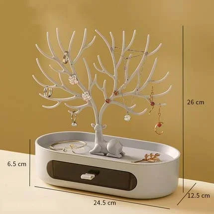 Portagioie Corna Orecchini Collane Anelli Espositore Bracciale Cervo Custodie per gioielli Stand Vassoio Albero Regali per le donne