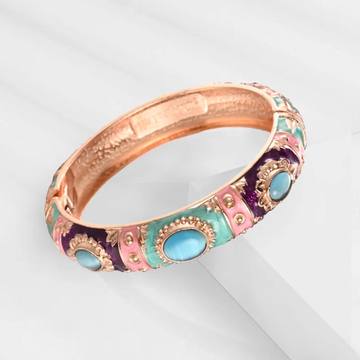 Bracelet en émail pour femmes, jonc à main hawaïen, indien, cloisonné, bijoux africains, bracelets de créateurs bohèmes pour femmes, cadeaux