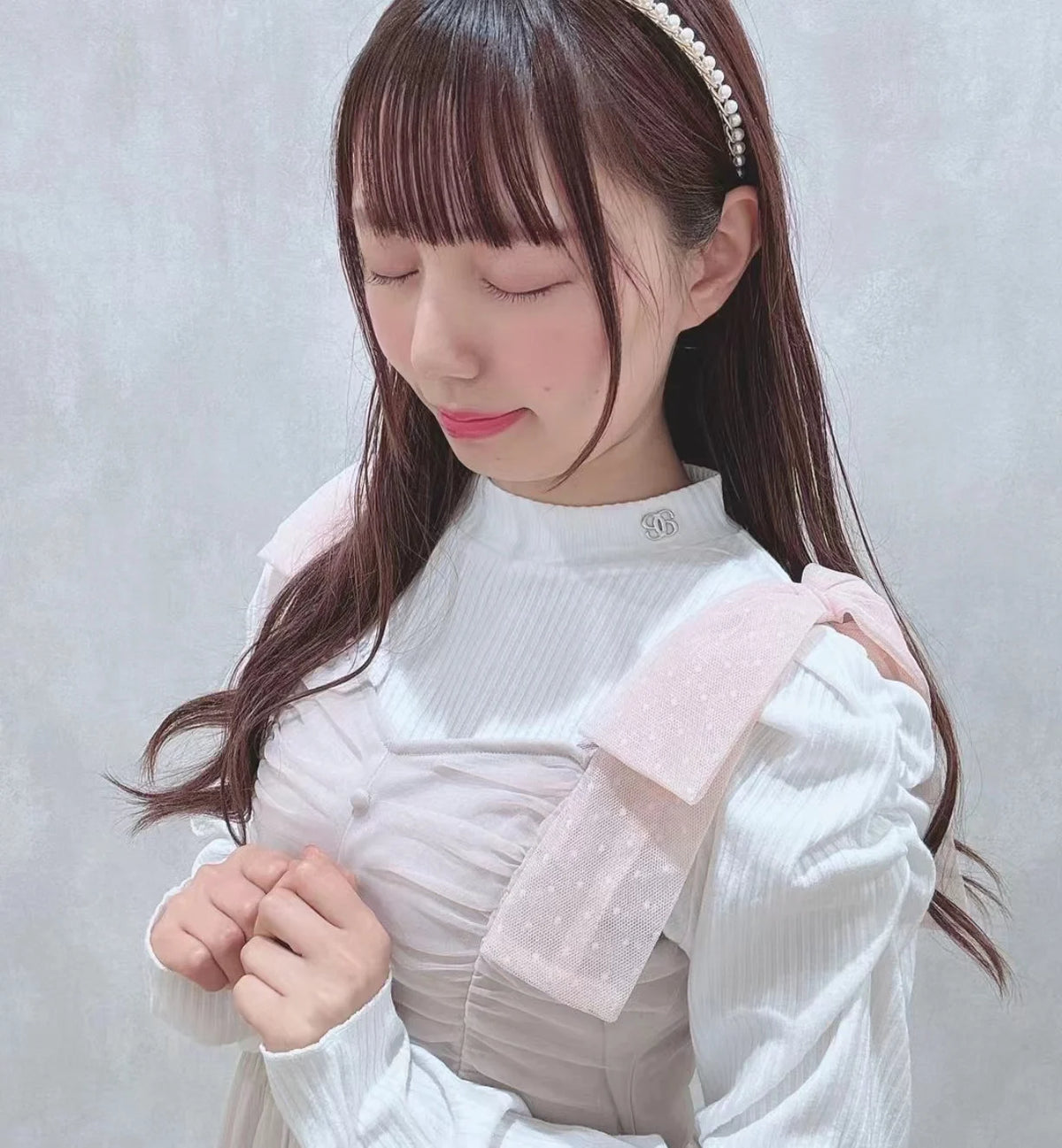 Abiti da donna di nicchia in stile giapponese Primavera Estate Autunno Ragazza Dolce fiocco Abito in rete Lolita Abito lungo con bretelle da fata carina