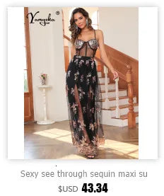 Abito Estivo Sexy Trasparente in Tulle con Paillettes, Elegante Abito da Sera Lungo Senza Schiena per Feste di Compleanno e Cerimonie