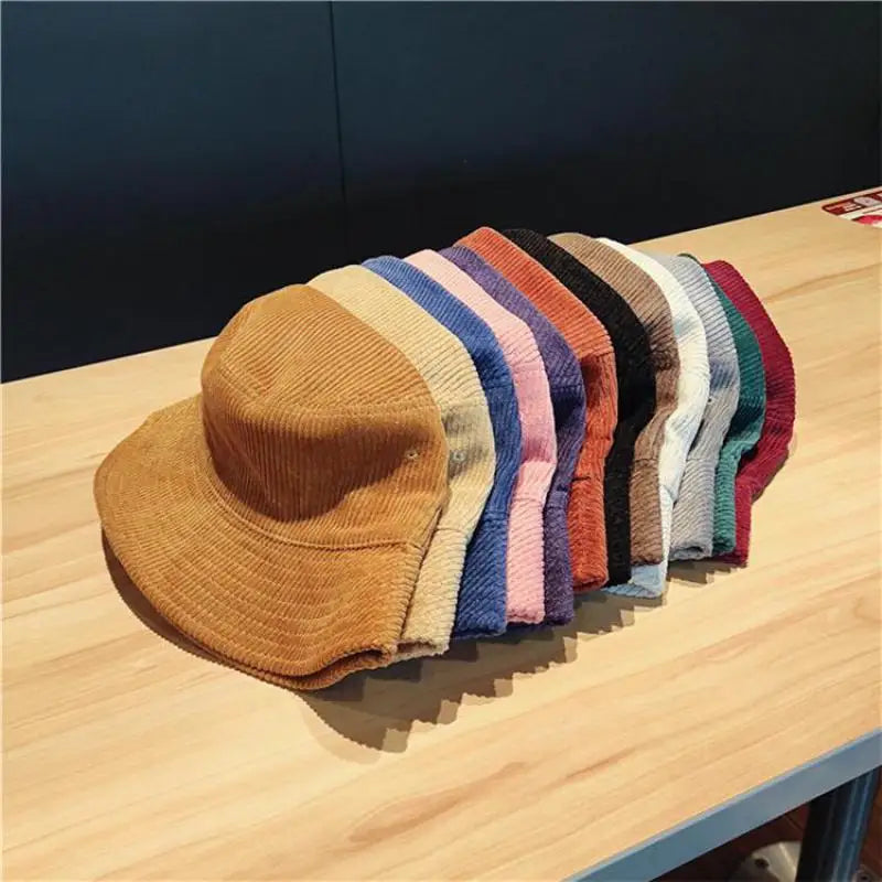 Cappello da pescatore per donna uomo autunno inverno velluto a coste tenere al caldo berretto da pescatore tinta unita Street Hip Hop parasole sito web ufficiale nuovo