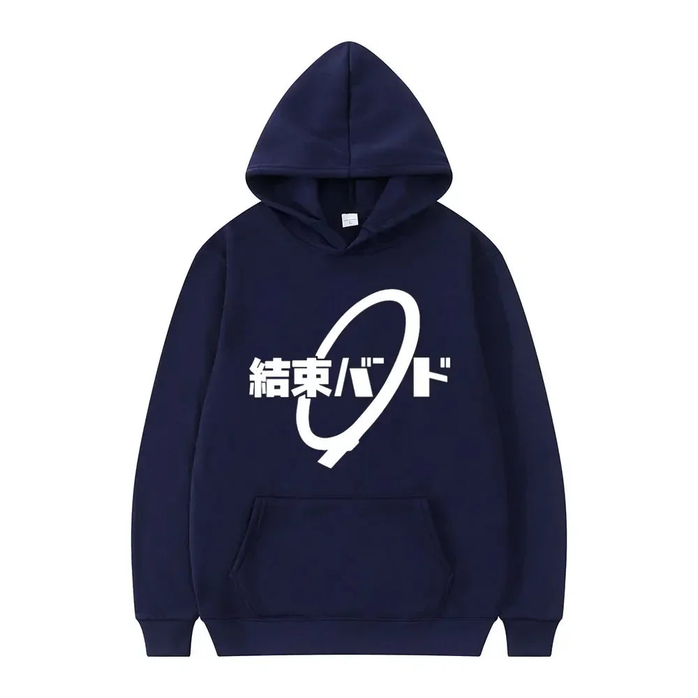 Anime Cos BOCCHI THE ROCK! Felpa con cappuccio Kessoku Band Logo coppie felpe con cappuccio Goto Hitori Ijichi Nijika Cospaly oversize manica lunga maschile