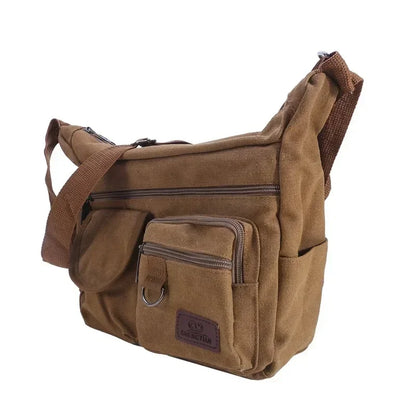 Borsa a Tracolla in Tela da Uomo, Borsa Casual da Viaggio, Borsa Messenger di Lusso, Borsa a Mano di Alta Qualità, Borsa da Petto alla Moda