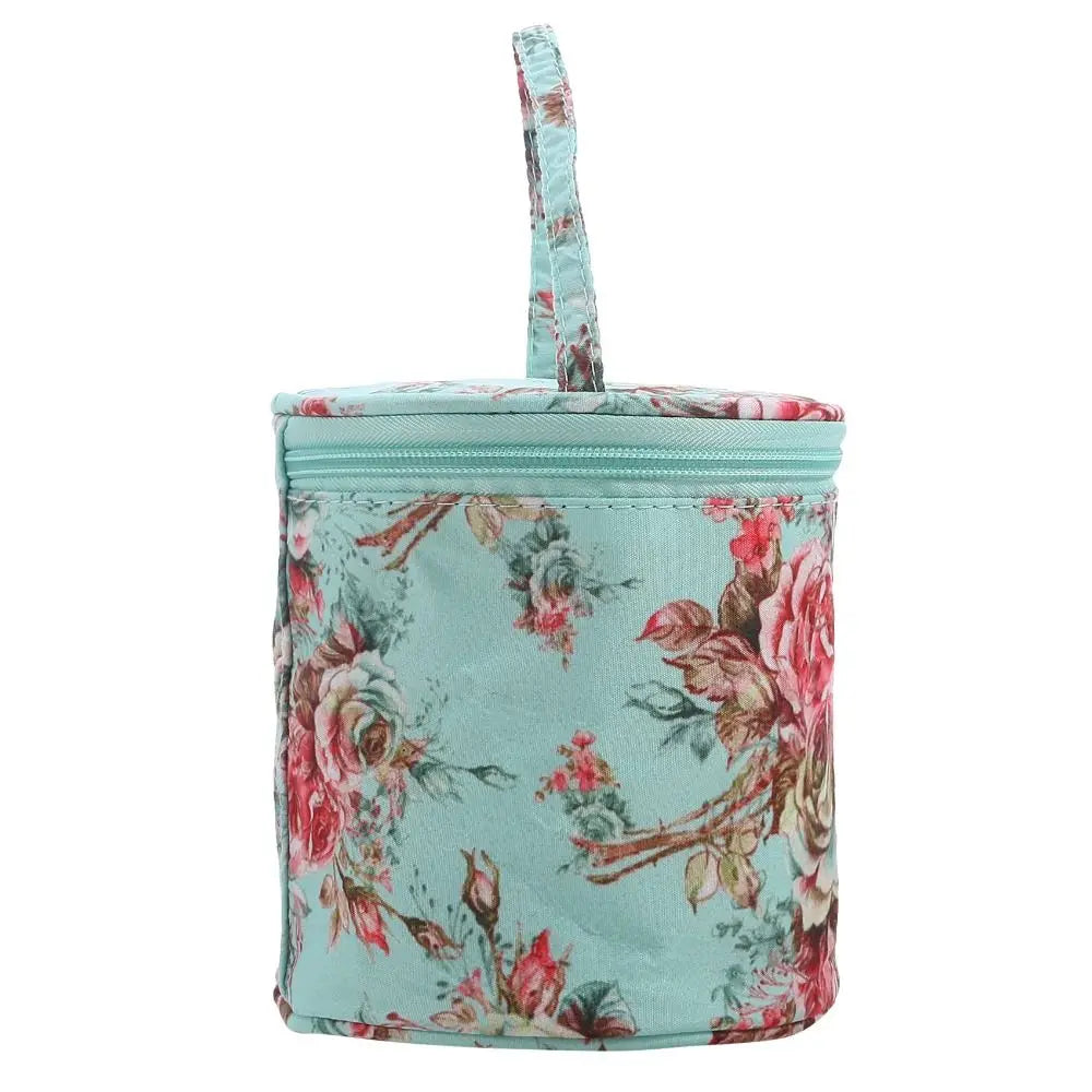 Borsa portaoggetti per filati Borse rotonde per filati di lana per maglieria Organizzatore Aghi per cucire all'uncinetto Borsa Strumenti per tessitura Accessori Ciotola Artigianato Tote