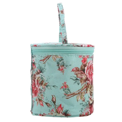 Borsa portaoggetti per filati Borse rotonde per filati di lana per maglieria Organizzatore Aghi per cucire all'uncinetto Borsa Strumenti per tessitura Accessori Ciotola Artigianato Tote