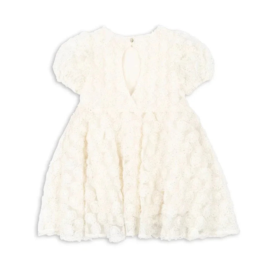 2025 KS Ragazze Graziosi Abiti da festa Estate Paillettes Fiocco Abito gonfio Neonate Rosa Abito Abito da principessa per bambini Abiti per bambini