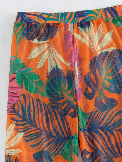 Bikini a 3 Pezzi 2026 Costume da Bagno Stampato Sexy per Donna con Pantaloncini da Spiaggia