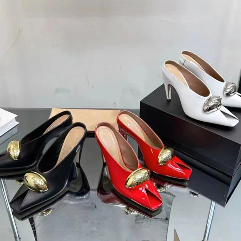 Sandali con Tacco Alto 10,5 cm Stile Show, Punta Aperta, Primavera-Estate, Nero e Bianco, Moda Sexy, Scarpe Professionali da Donna per il Lavoro, Taglia 43