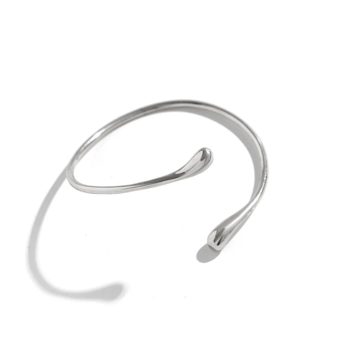FTCY Bracciale vintage semplice sul braccio superiore per donna Braccialetti geometrici alla moda a forma di goccia d'acqua Gioielli da donna regolabili