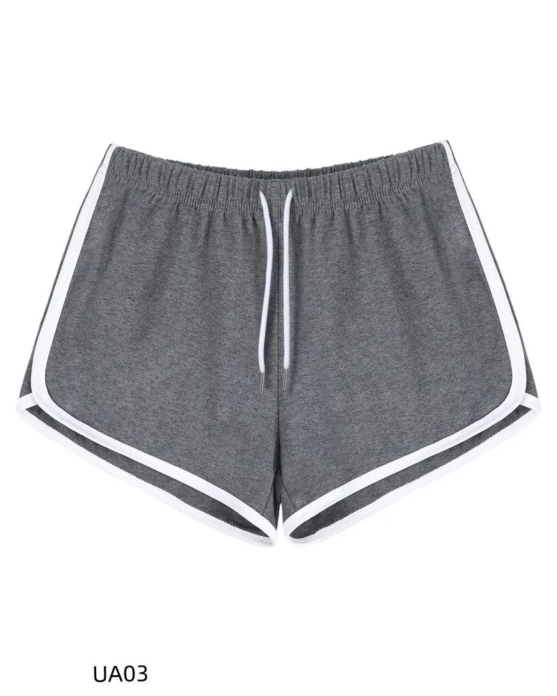 Pantaloncini Casual da Donna in Cotone con Elastico in Vita e Coulisse, Ideali per Corsa, Sport, Relax, Palestra e Allenamento Estivo