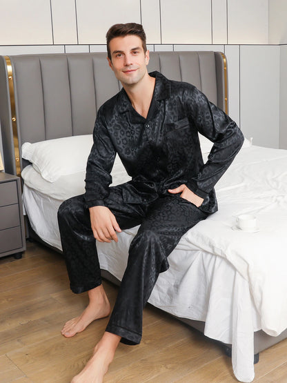 Pigiama da uomo a maniche lunghe estivo ghiaccio bellissimi vestiti per la casa cardigan sottile casual primaverile e autunnale da uomo può indossare due abiti