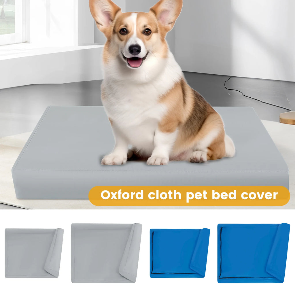 Copriletto per cani Copriletto per cani impermeabile in tessuto Oxford con cerniera Fodera per letto per cani rimovibile Facile da lavare Forniture per animali domestici S/M