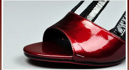Maogu Summer Heels tacco medio fibbia femminile Footware nero 2024 Trend Fashion New Women's Pumps Shoes Peep Toe sandali donna 40