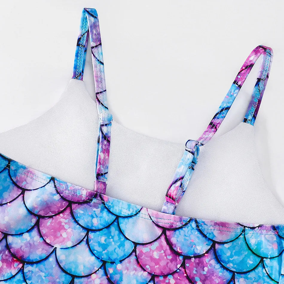 Costume da bagno a sirena per bambini costume da bagno intero per ragazze costume da bagno intero per ragazze Hot Spring Sling costume da bagno ad asciugatura rapida per sport acquatici
