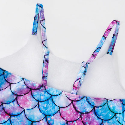 Costume da bagno a sirena per bambini costume da bagno intero per ragazze costume da bagno intero per ragazze Hot Spring Sling costume da bagno ad asciugatura rapida per sport acquatici