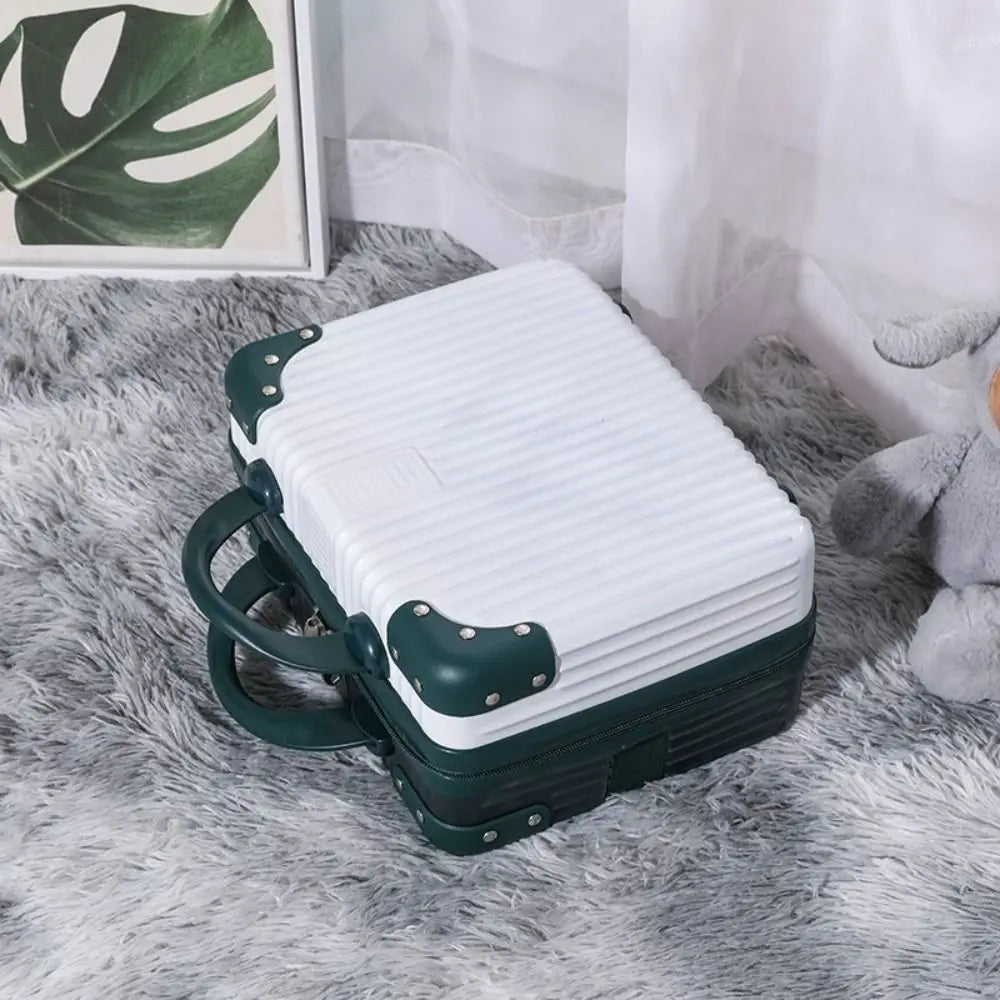 Mini valigia da viaggio leggera da 14 pollici Scatola per cosmetici Organizzatore per bagagli a mano impermeabile Custodia per trucco Piccola custodia da imbarco protettiva