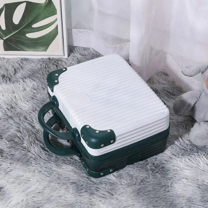 Mini valigia da viaggio leggera da 14 pollici Scatola per cosmetici Organizzatore per bagagli a mano impermeabile Custodia per trucco Piccola custodia da imbarco protettiva