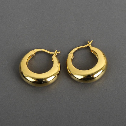 Orecchini pendenti con design retrò a doppio anello Orecchini rotondi geometrici color oro argento per donne Ragazze Punk Hip Hop Gioielli di moda G