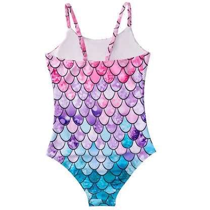 Costume da bagno a sirena per bambini costume da bagno intero per ragazze costume da bagno intero per ragazze Hot Spring Sling costume da bagno ad asciugatura rapida per sport acquatici
