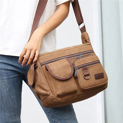 Borsa a Tracolla in Tela da Uomo, Borsa Casual da Viaggio, Borsa Messenger di Lusso, Borsa a Mano di Alta Qualità, Borsa da Petto alla Moda