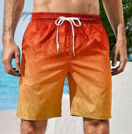 2025 Pantaloncini da spiaggia hawaiani estivi Vacanza Casual Stampa scozzese colorata Abbigliamento sportivo Tronchi ad asciugatura rapida Pantaloncini da ghiaccio Costume da bagno Hawaii