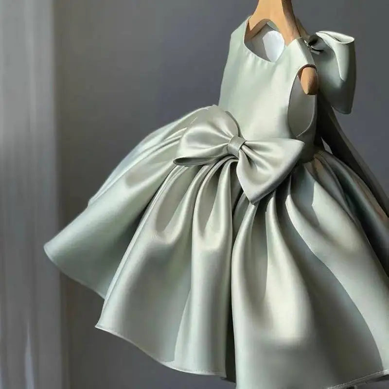 Fiore neonate matrimonio compleanno Bownot abiti abbigliamento bambino bambini principessa abito da ballo abito Costume abiti per 1-10 anni