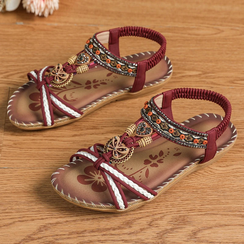 Chaussures d'été pour femmes Sandales Chaussures de plage pour femmes Sandales de fête pour femmes Sandales compensées pour femmes Chaussures décontractées pour femmes Sandales pour femmes