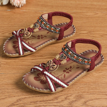 Chaussures d'été pour femmes Sandales Chaussures de plage pour femmes Sandales de fête pour femmes Sandales compensées pour femmes Chaussures décontractées pour femmes Sandales pour femmes
