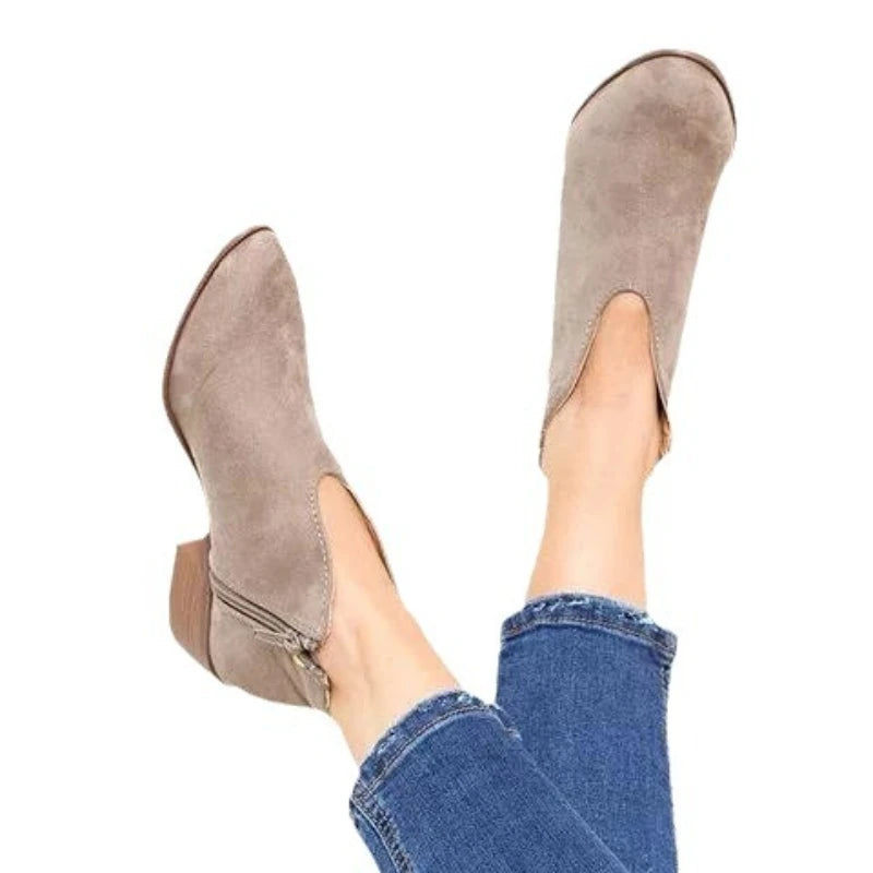 High Heel Boot Women Sexy Pointy Thick Heel Boots Party Leopard Print  Shoe Ladies Outdoor comfortable casual women's boots