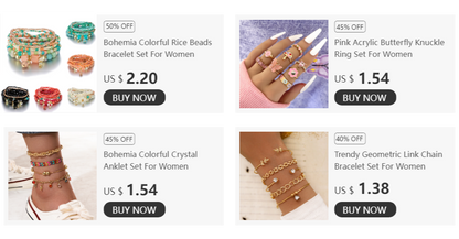 4 pezzi nuovo set di braccialetti con perline con ciondoli e nappe per donna, bracciale a catena con perline di vetro colorato, gioielli bohémien da uomo