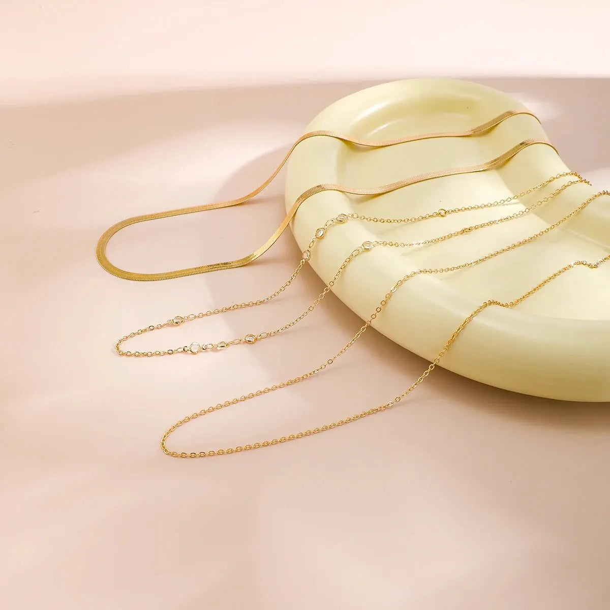 3 pezzi catena a forma di serpente piatta color oro sexy catena in vita a pancia per le donne Boho cintura con strass gioielli per il corpo accessori bikini estivi
