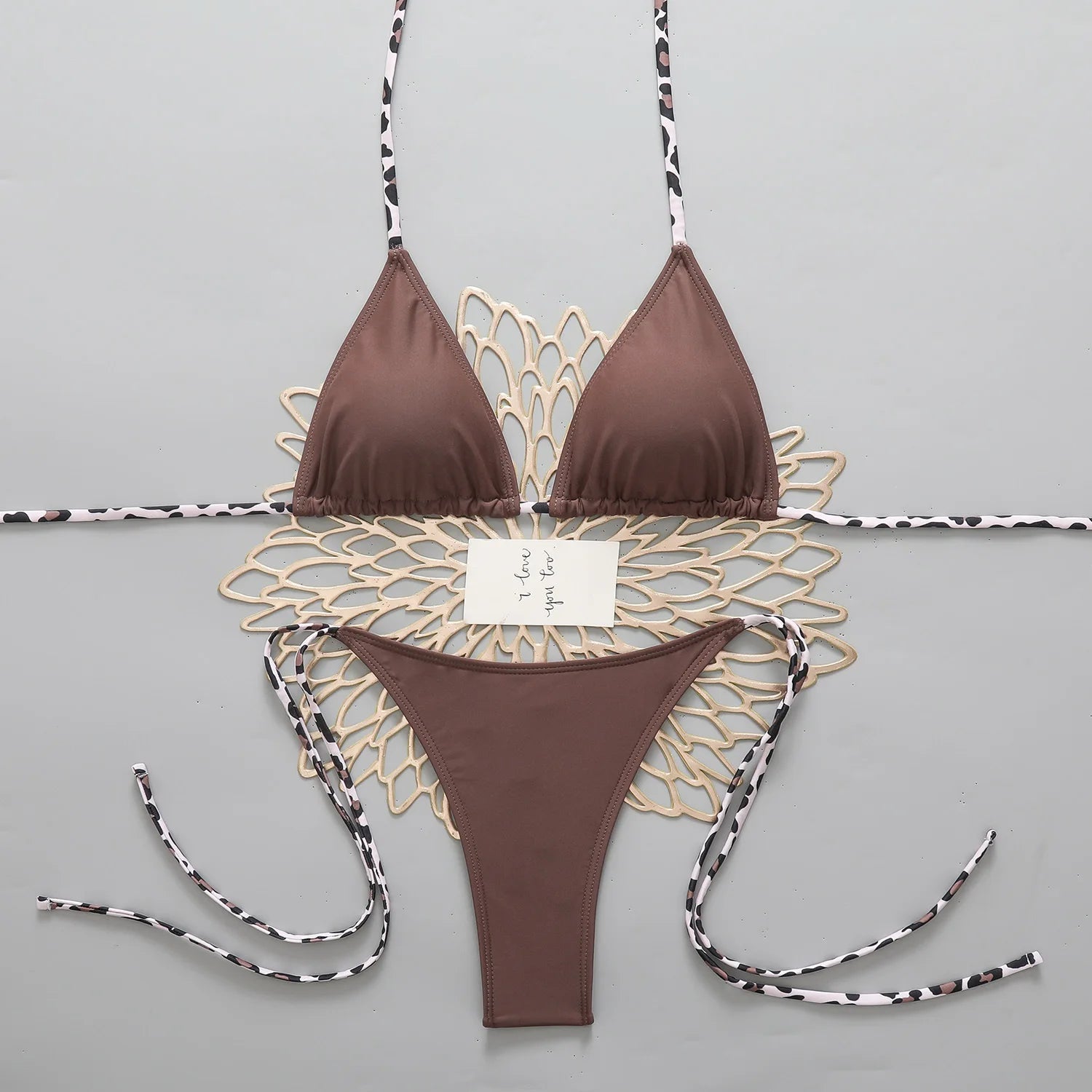 Micro Bikini Women Two-piece Swimsuit Sexy Leopard Bandage Female Swimwear Woman 2026 Bathing Suit Beachwear Thong Bikinis Sets