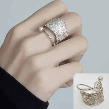Anelli in Argento Sterling 925, Nuovi Gioielli da Festa, Charm Vintage, Design Geometrico a Doppio Strato, Accessori Regalo, Dropshipping