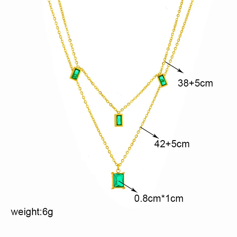 DIEYURO Collana con ciondolo occhi azzurri con serratura a forma di farfalla in acciaio inossidabile 316L per le donne Nuovi regali di gioielli con catena girocollo multistrato